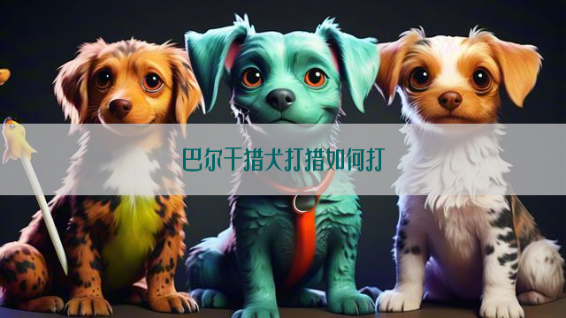 巴尔干猎犬打猎如何打