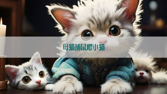 母猫捕鼠喂小猫