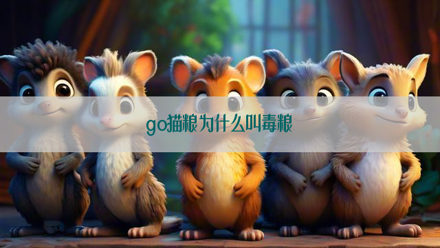 go猫粮为什么叫毒粮