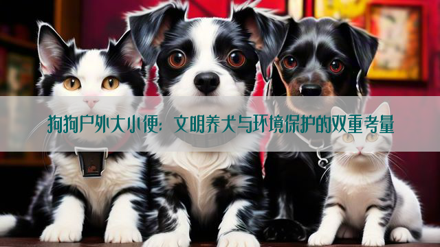 狗狗户外大小便：文明养犬与环境保护的双重考量